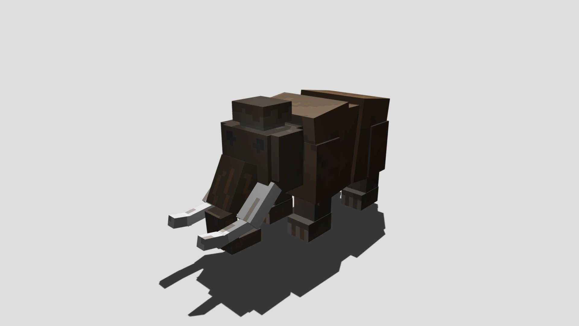 This gaint mammoth can crush your Minecraft House - Mammoth - 3D model by Nigelrex (@Nigelrex.) 3d model