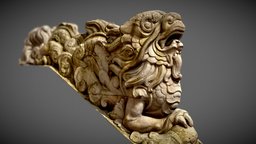 Chinese Dragon Sculpture paris, sculpt, stairs, dragons, asia, china, cultural, heritage, retopo, 4k, chinese, statue, photogrammetry, scan, stone, dragon, rock, sculpture