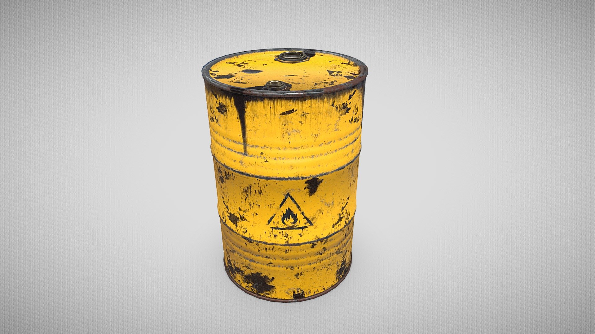 This is a Lowpoly PBR model ready for use in AR, VR, Realtime Visualizations &amp; Games with 4K Textures.
 - Old Oil Barrel Drum with oil leakage - Buy Royalty Free 3D model by polyfarm 3d model