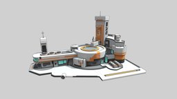 Base YRS base, future, 3dcoat, high-poly, substence, weapon, low-poly, blender, art, lowpoly, blender3d, scifi, military, sci-fi, futuristic, building