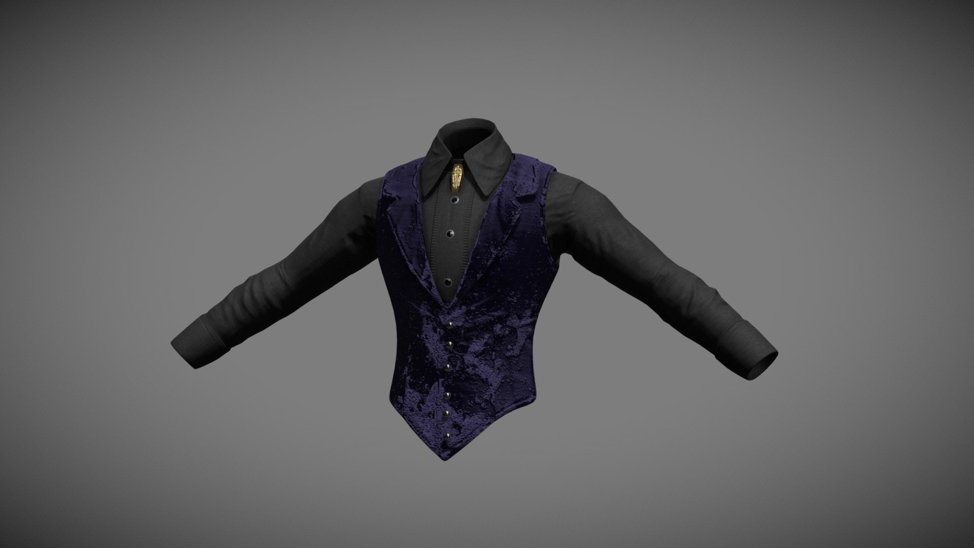 Vest Shirt combo - 3D model by Nikobe (@reyson315) 3d model