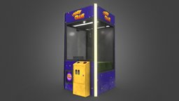 Claw Crane Machine arcade, games, coin, videogame, retro, toys, vending, ready, claw, arcademachine, realistic, machine, win, carnival, crane, catcher, craeted, arcade-machine, clawmachine, low-poly, game, 3d, pbr, lowpoly, claw-machine, skillcrane, crane-machine, claw-crane, crane-arcade