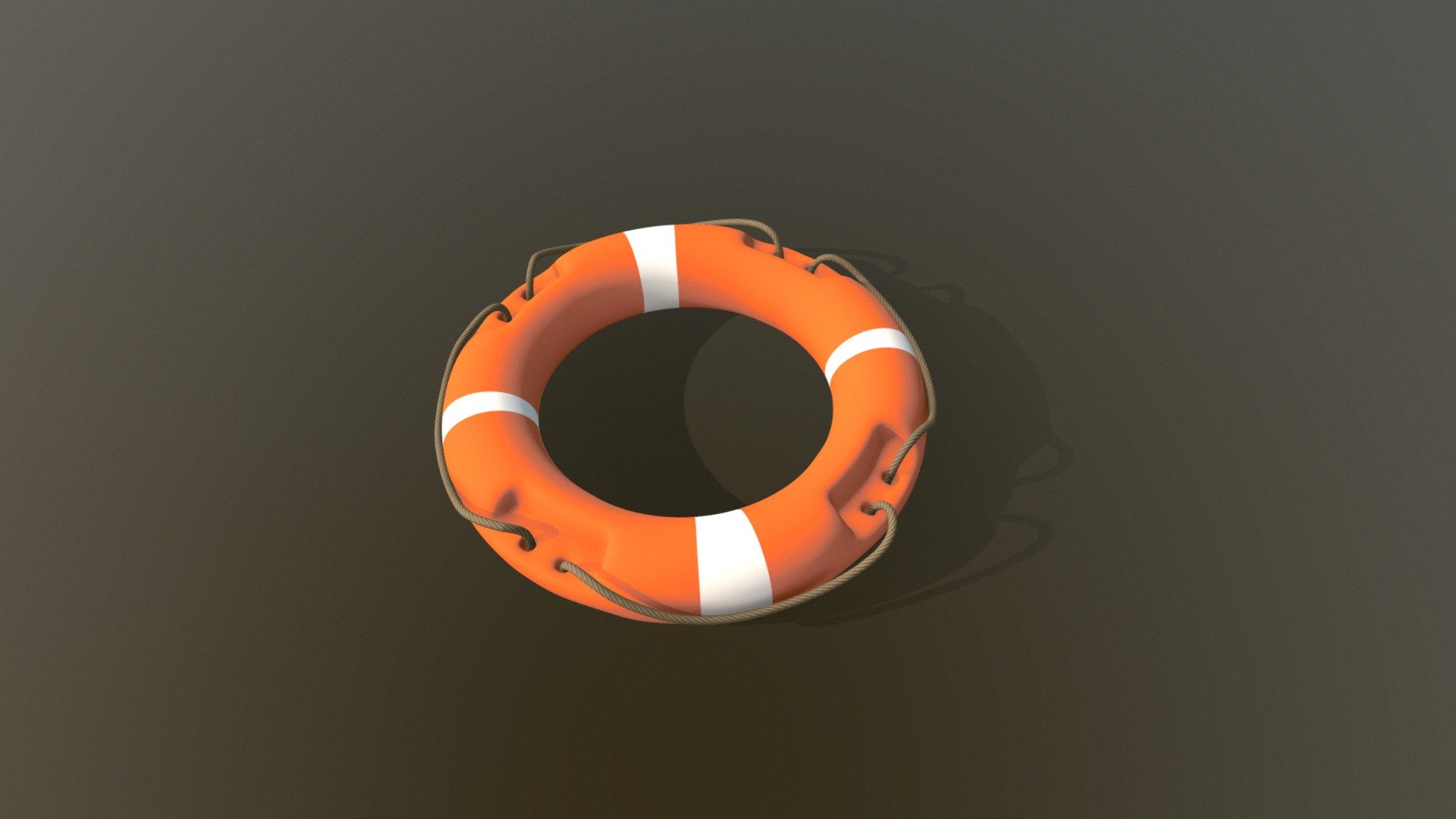 Beach lifebuoy. Commonly used to put lifeguards in rescue of people on the high seas. high poly template created in blender - Life Buoy - 3D model by Tiagof33 3d model