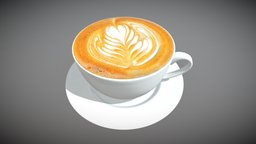 Cup of Coffee bar, drink, cafe, coffe, coffee, cappuccino, espresso, restaurant, porcelain, dish, foam, cofee, saucer, mocha, caffeine, coffee-cup, coffee-shop, cup, mocca, capuccine