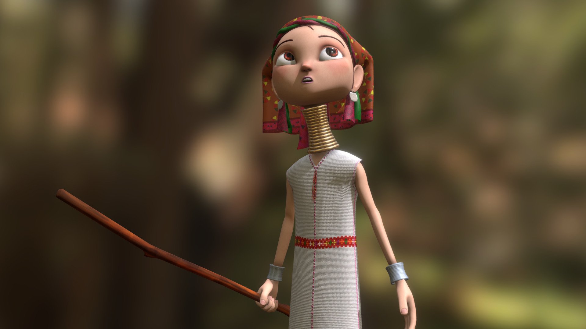 Norwa, a 14-year-old Kayan-ethnic girl who will save the planet with her little brother Jorpe and the son of Capital City, in the &ldquo;Echo Planet