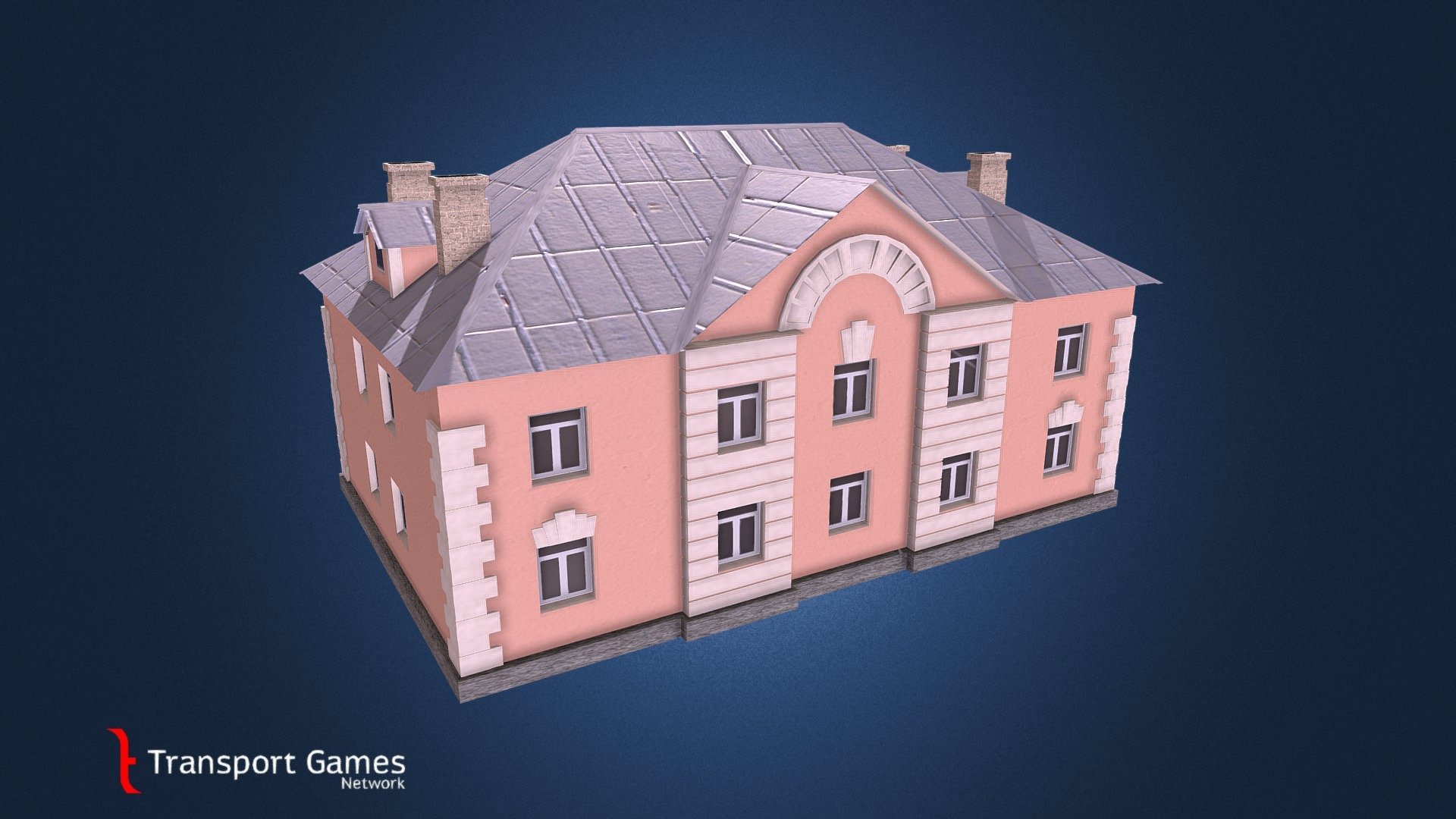 Asset for Citites Skylines.
Series 1-205-7. Version stucco walls.
Typical soviet house in middle 20th century.
 - Residental House proj. 1-205-7 stucco walls - 3D model by targa (@targettius) 3d model