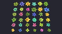 Stylized Plants (Pack) plants, prop, flowers, gamedev, props, game-asset, props-assets, lowpolymodel, stylizedmodel, gameasset, stylized, gameready, plants-nature, noai