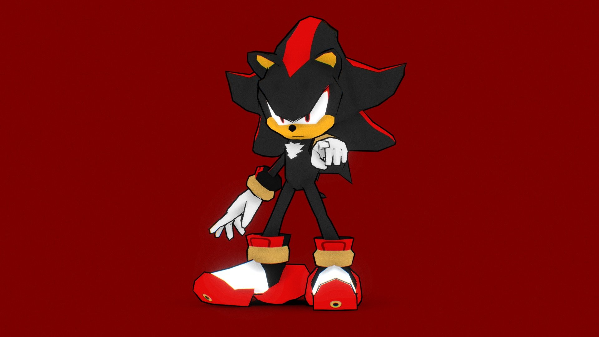 Shadow The Hedgehog from the &lsquo;Sonic' series - Shadow The Hedgehog - 3D model by Pedro dos Santos (@dropes) 3d model