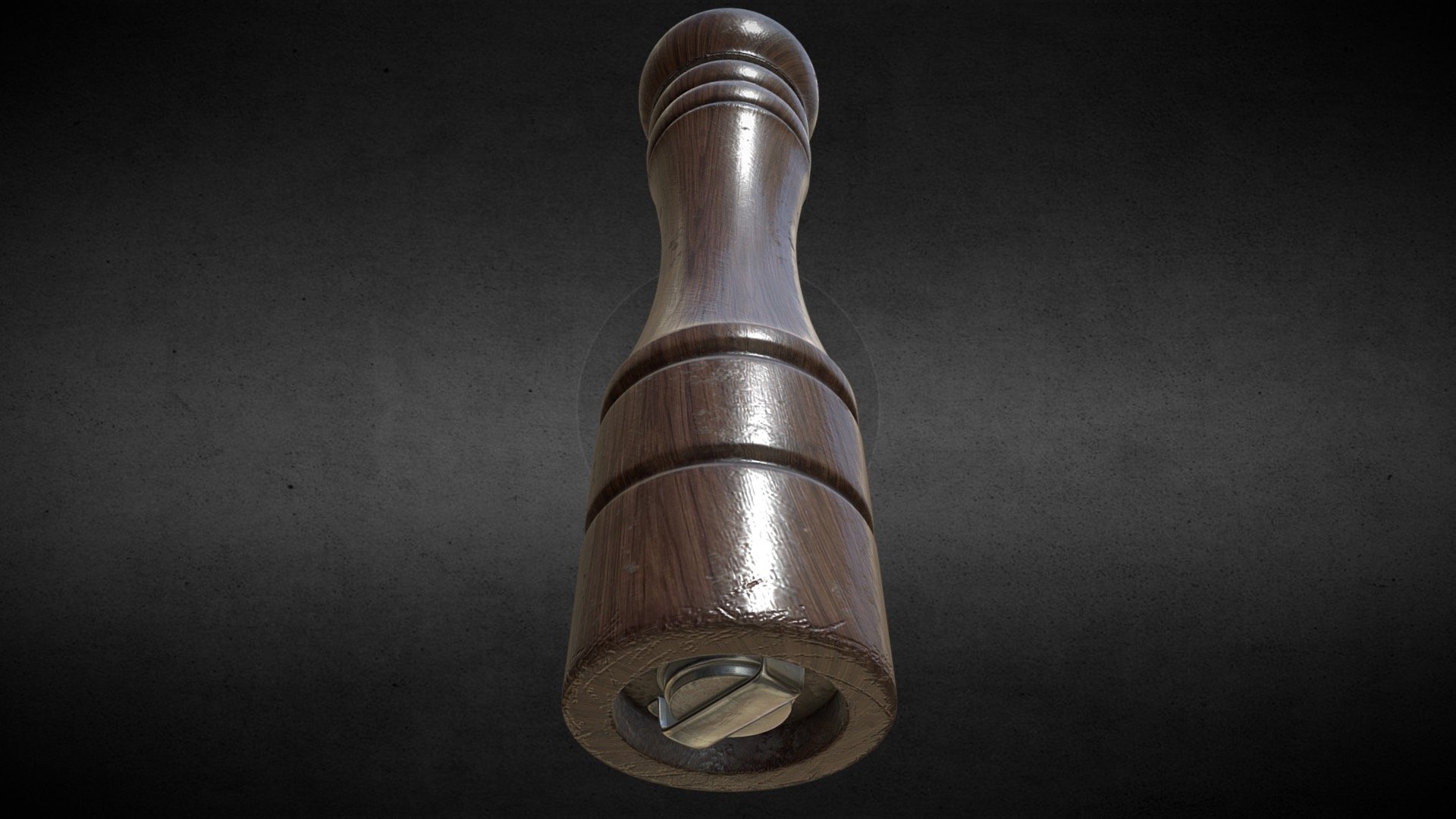 Just a pepper mill I made with Blender and textured in Substance Painter 3d model