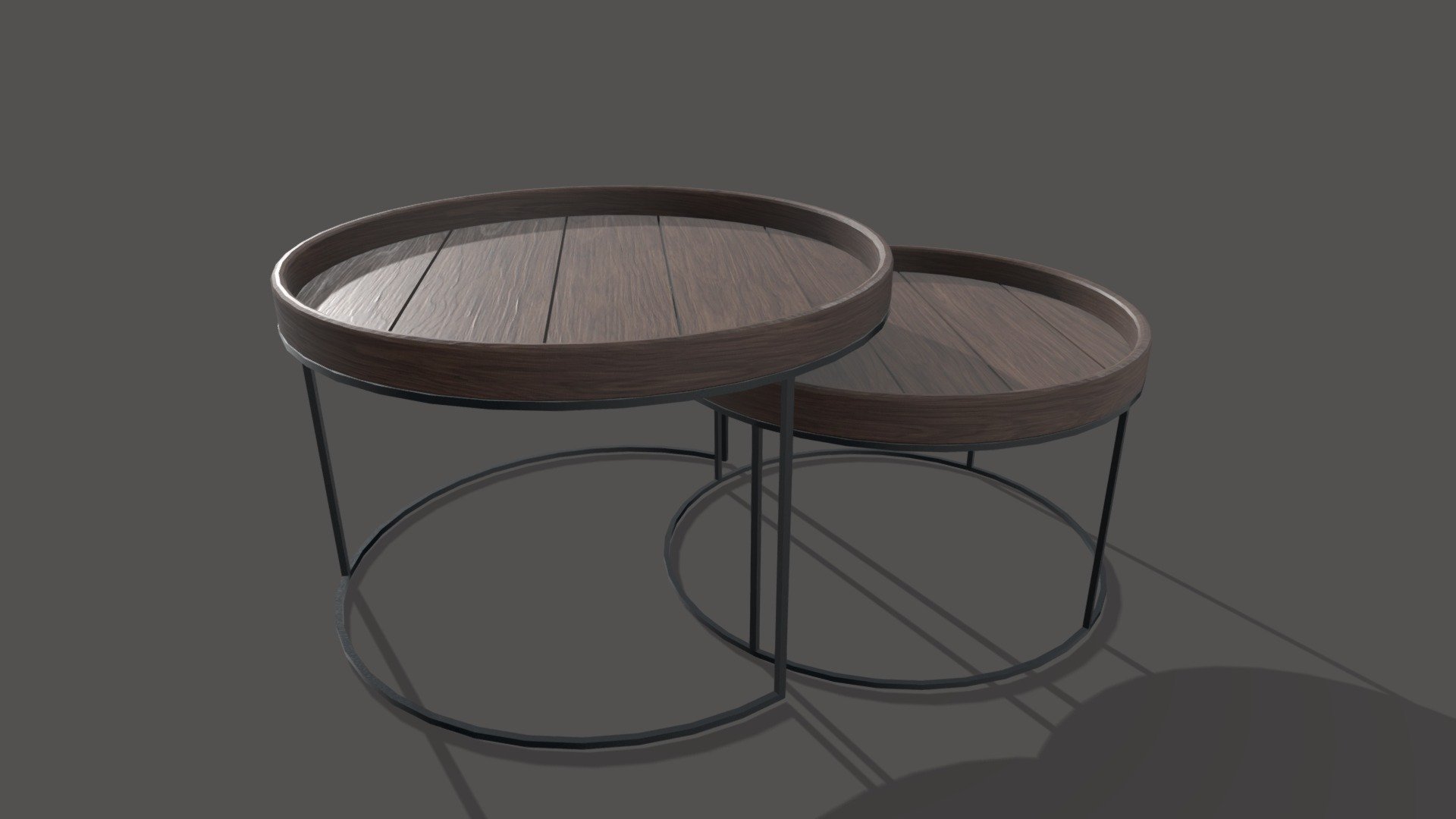 A textured model of a modern livingroom table 3d model