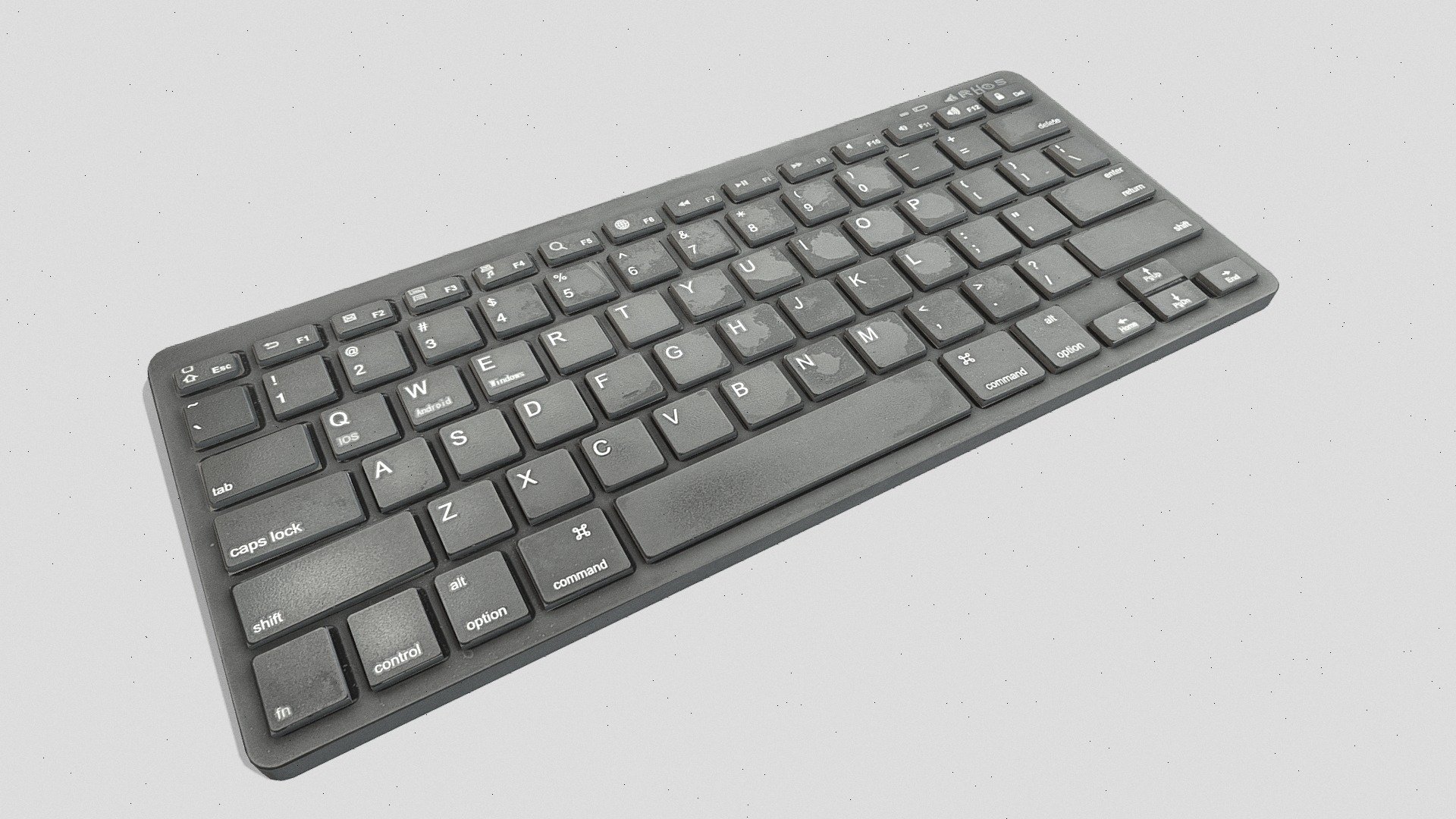 Computer keyboard model made in Blender. Used a real photo of a keyboard to texture it, making it look just like the real thing. It’s got all the keys you’d expect, and we even added some wear and tear to make it look extra realistic. Perfect for ads, 3D projects, or just having some digital keyboard fun 3d model