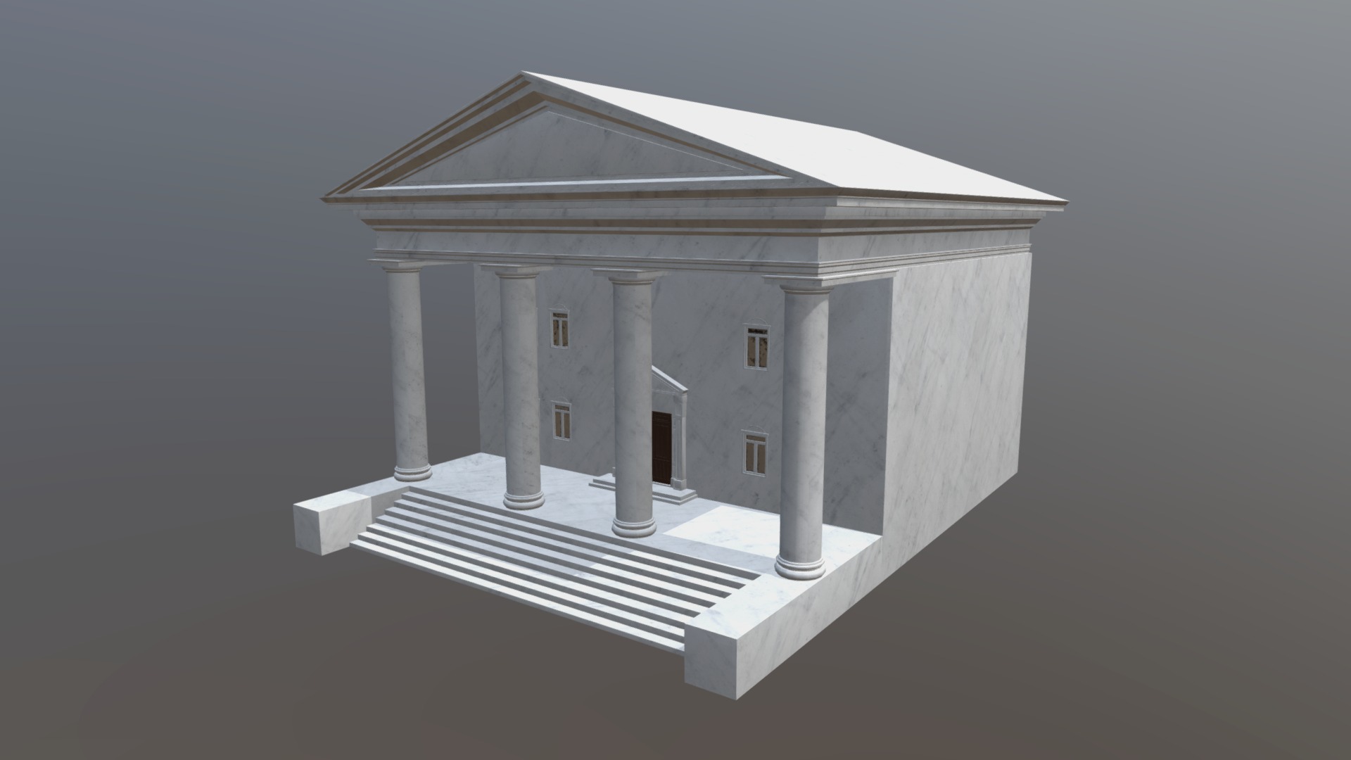 texturing practice - Bank - 3D model by Brandon Funk (@texasfunk101) 3d model