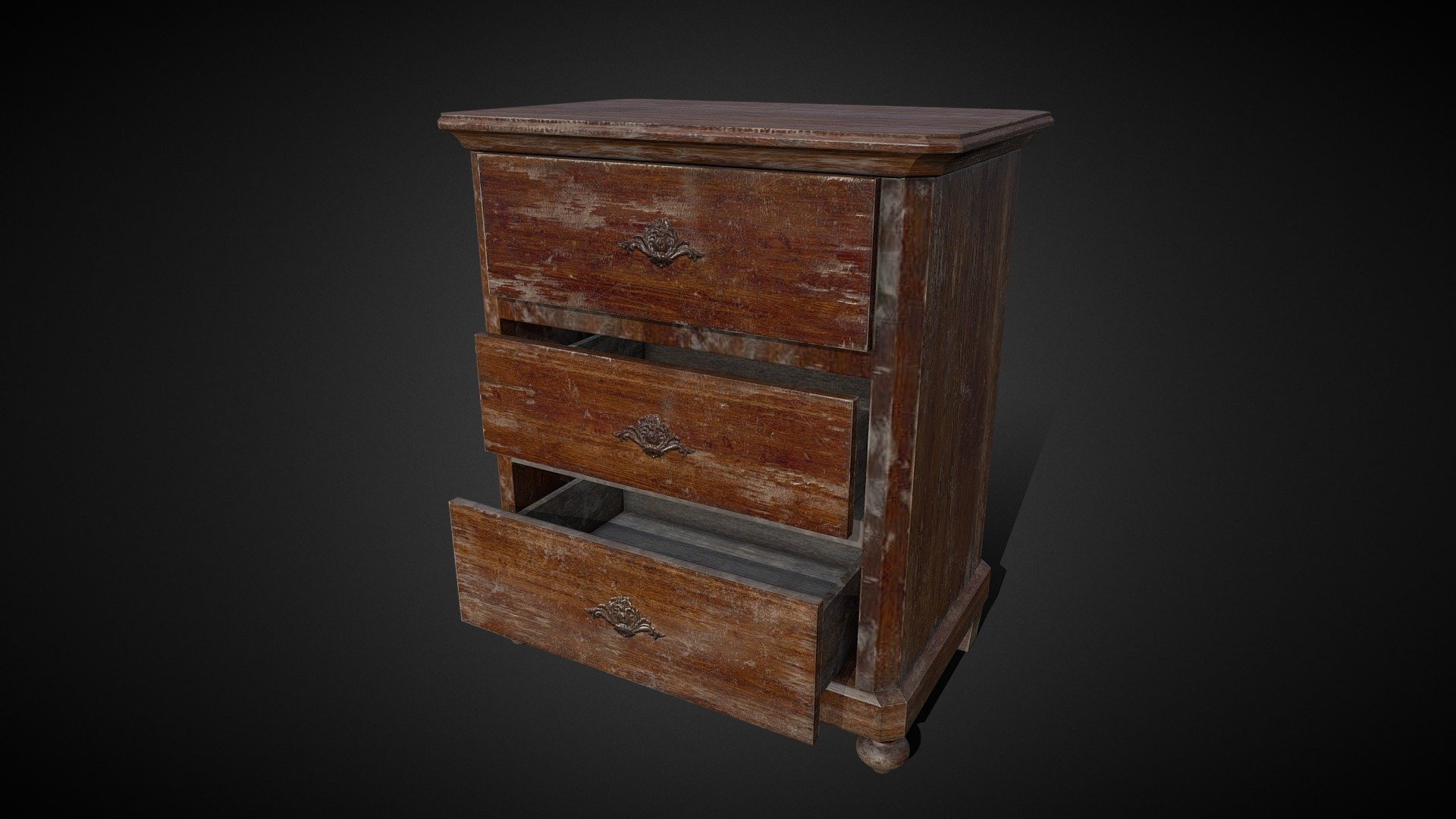 antique cabinet - 3D model by Recpin (@RecpinsTR) 3d model