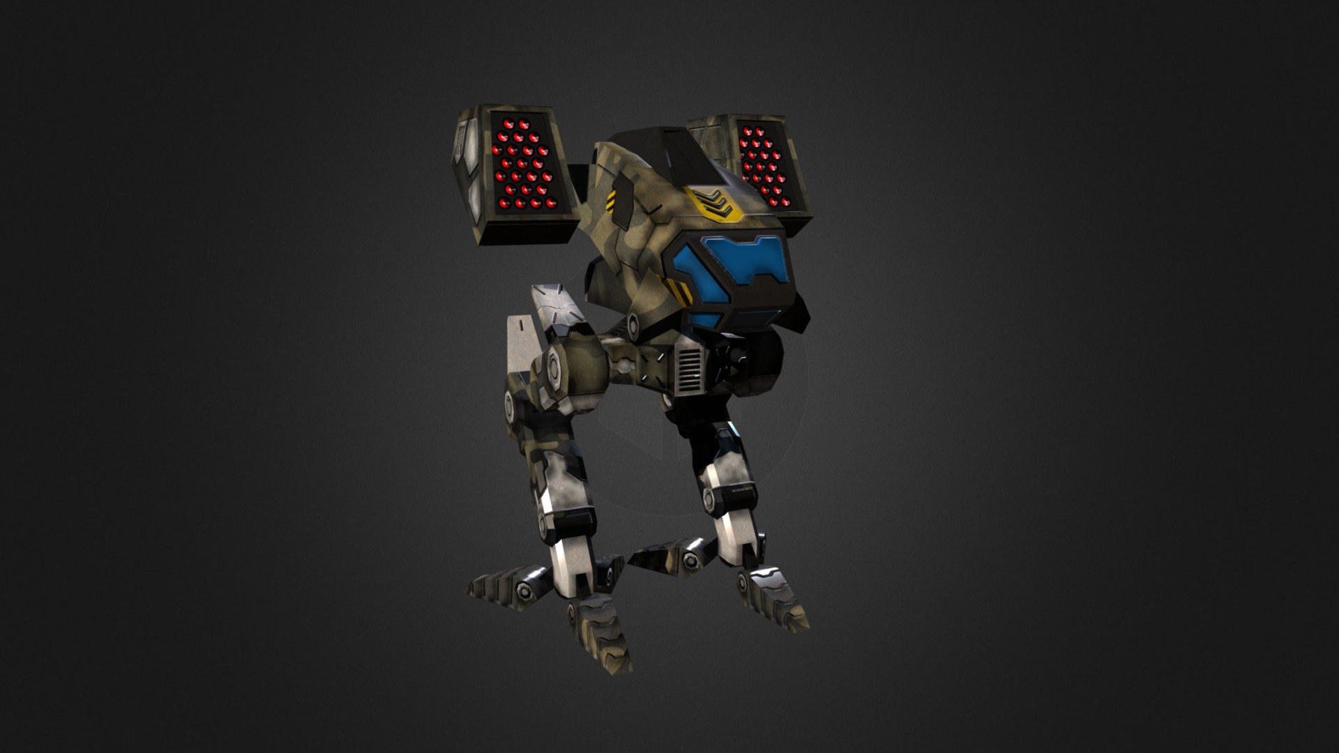 Raptor  is one of my low-poly mech models designed for mobile game. It contains high resolution diffusemap, normalmap and specularmaps. Upon the request, model can be rigged and animated 3d model