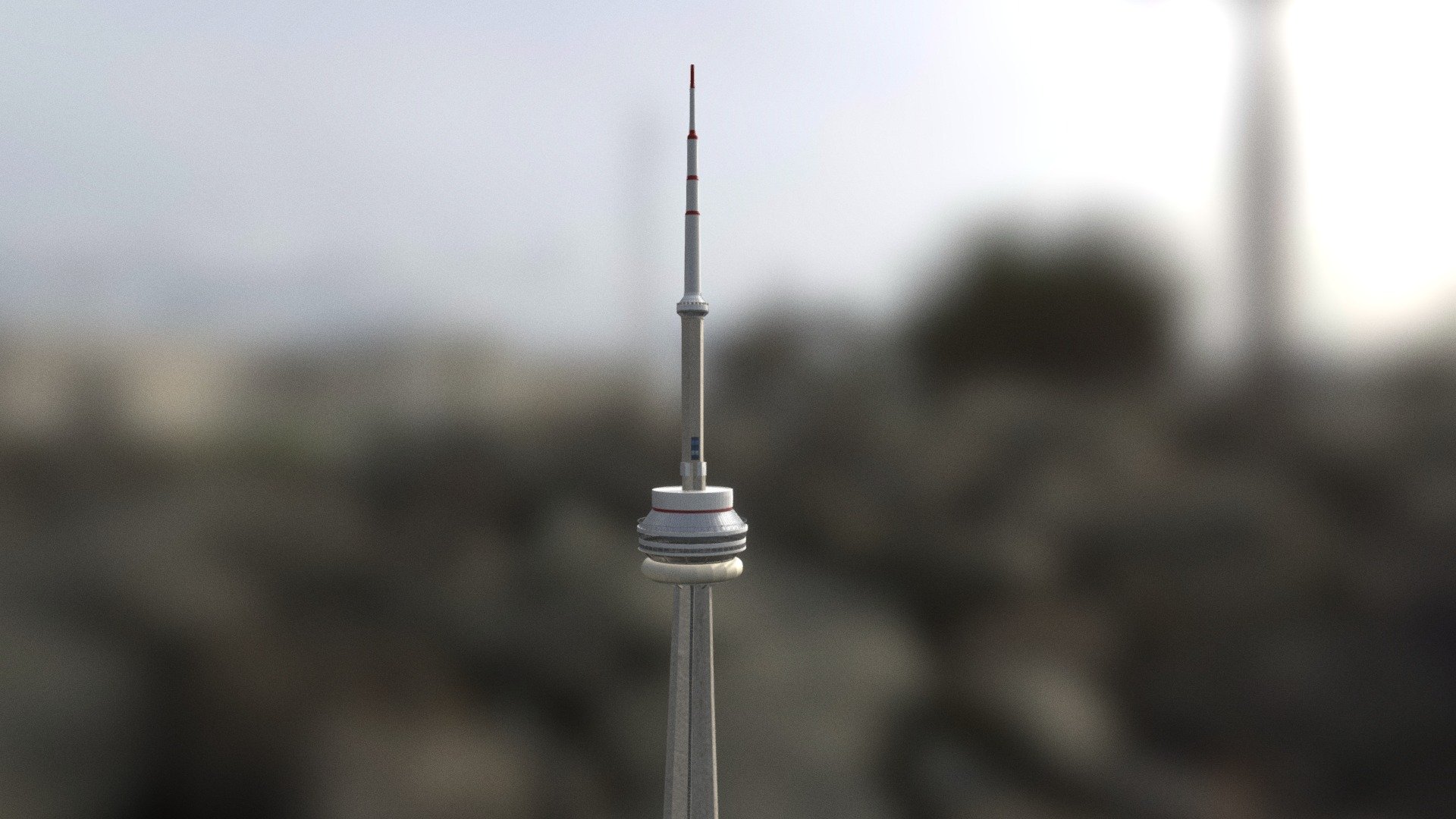 Toronto's Icon Cn Tower Modeled in Maya,
Individual Objects Unwrapped Rendered in Vray.
Concerete Texture File attached , The rest is just solid color with a ramp texture attached.

.::PRODUCT DESCRIPTION::.
.ma, .mb - Autodesk Maya .obj .fbx .stp files, which are the most compatible formats for most softwares you use.

The model was rendered using smooth preview.
Most welcome to have a look at my other models which might be useful for you by clicking on &lsquo;planetvfx'

If you have any issues or additional request, please contact me anytime on my email. I will be happy to help 3d model