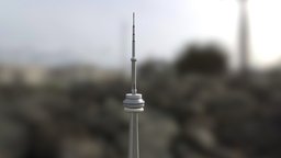 CN Tower skyscraper, canada, toronto, architecture, city, cntower