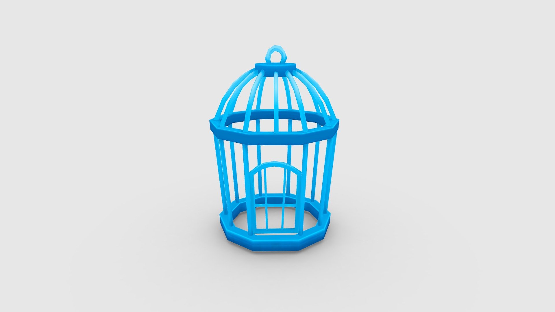 Cartoon Bird Cage Low-poly 3D model - Cartoon Bird Cage - 3D model by ler_cartoon (@lerrrrr) 3d model