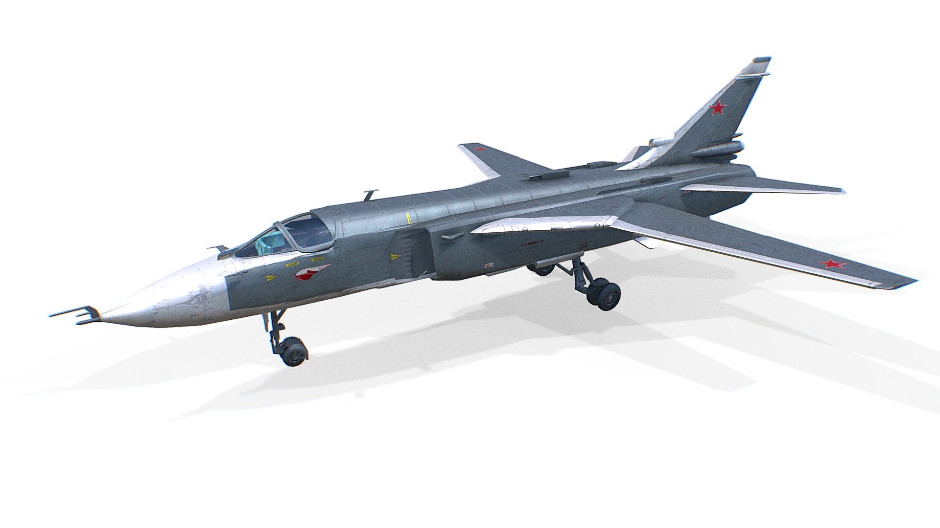 Sukhoi Su-24 Realistic 3D Model - Su-24 - Buy Royalty Free 3D model by Omni Studio 3D (@omny3d) 3d model