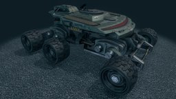 Rover SF 3dcoat, science-fiction, rover-vehicle, pbr-texturing, 3dsmax, vehicle, scifi