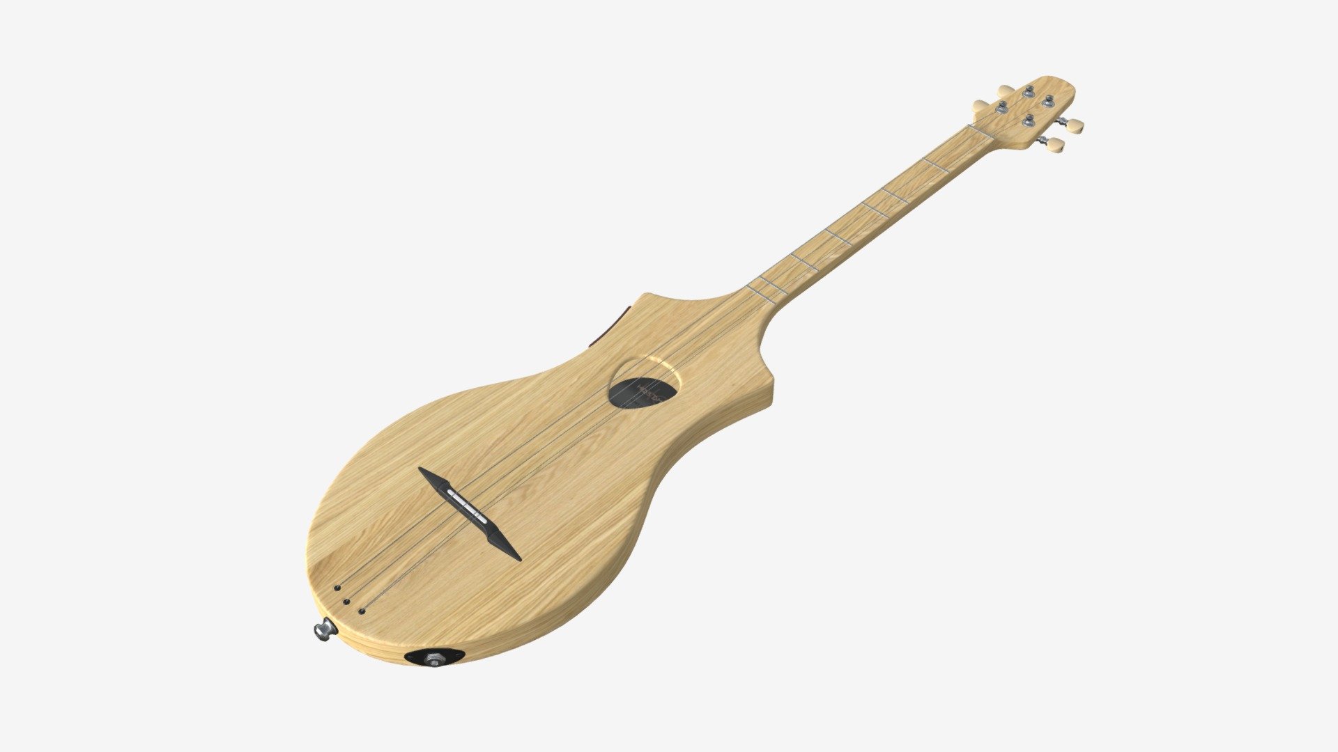 Acoustic 4-string Instrument 01 - Buy Royalty Free 3D model by HQ3DMOD (@AivisAstics) 3d model
