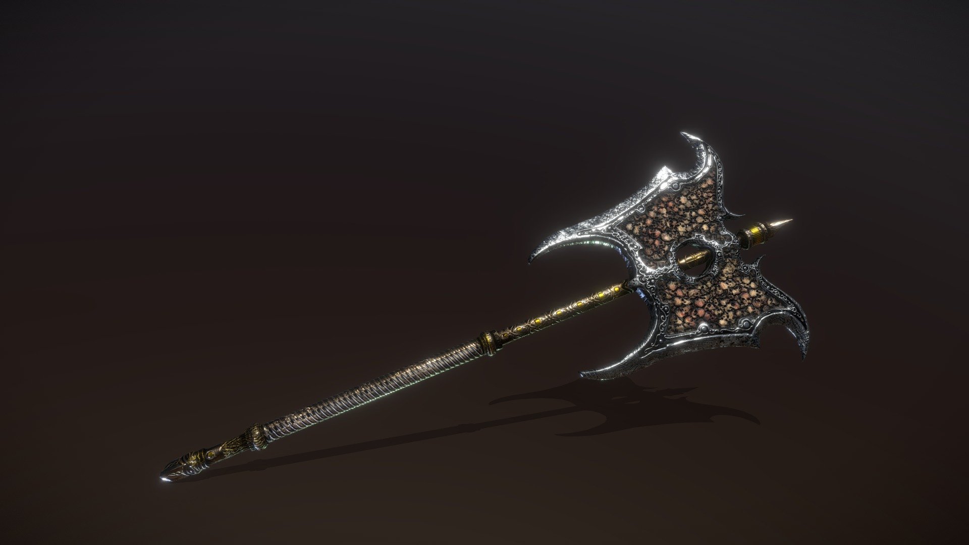 Big  axe fantasy design :) - Skull axe - Buy Royalty Free 3D model by xrenou 3d model