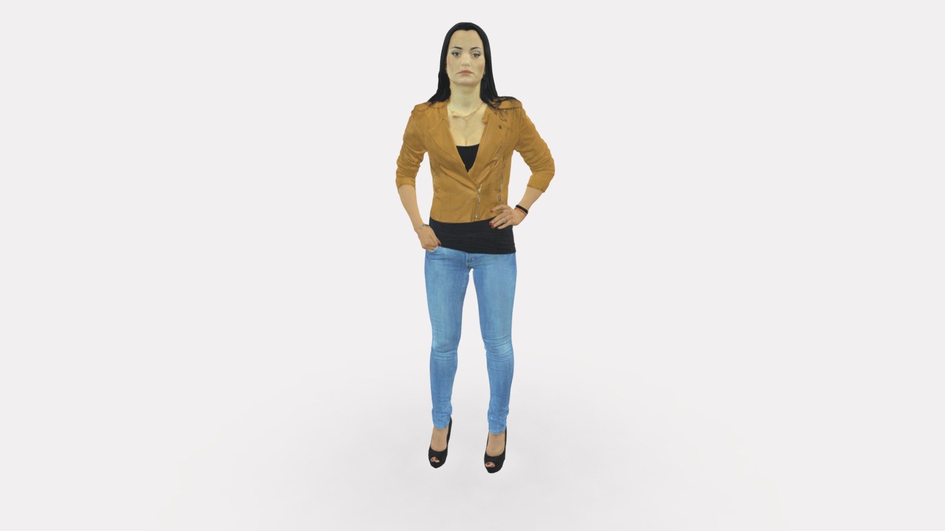 We provide unique 3d scanned models with realistic proportions for closeup and medium-distance views in artworks, paintings and classes. As well as architectural visualization projects.

Main features:




high-end realistic 3d scanned model;

realistic proportions;

highest quality;

low price;

saves you time for more time in landscaping and interiors visualization.

FEATURES 




3d scanned model 

Extremely clean

Edge Loops based

smoothable

symmetrical

professional quality UV map

high level of detail

high resolution textures

real-world scale

system unit: cm

TEXTURES 




Textural Resolution: 4096 x 4096

Color Map

The model is suitable for stereolithography 3d printing 

The model is also ready for fullcolour 3d printing - fashion woman 0318 - Buy Royalty Free 3D model by 3DFarm 3d model