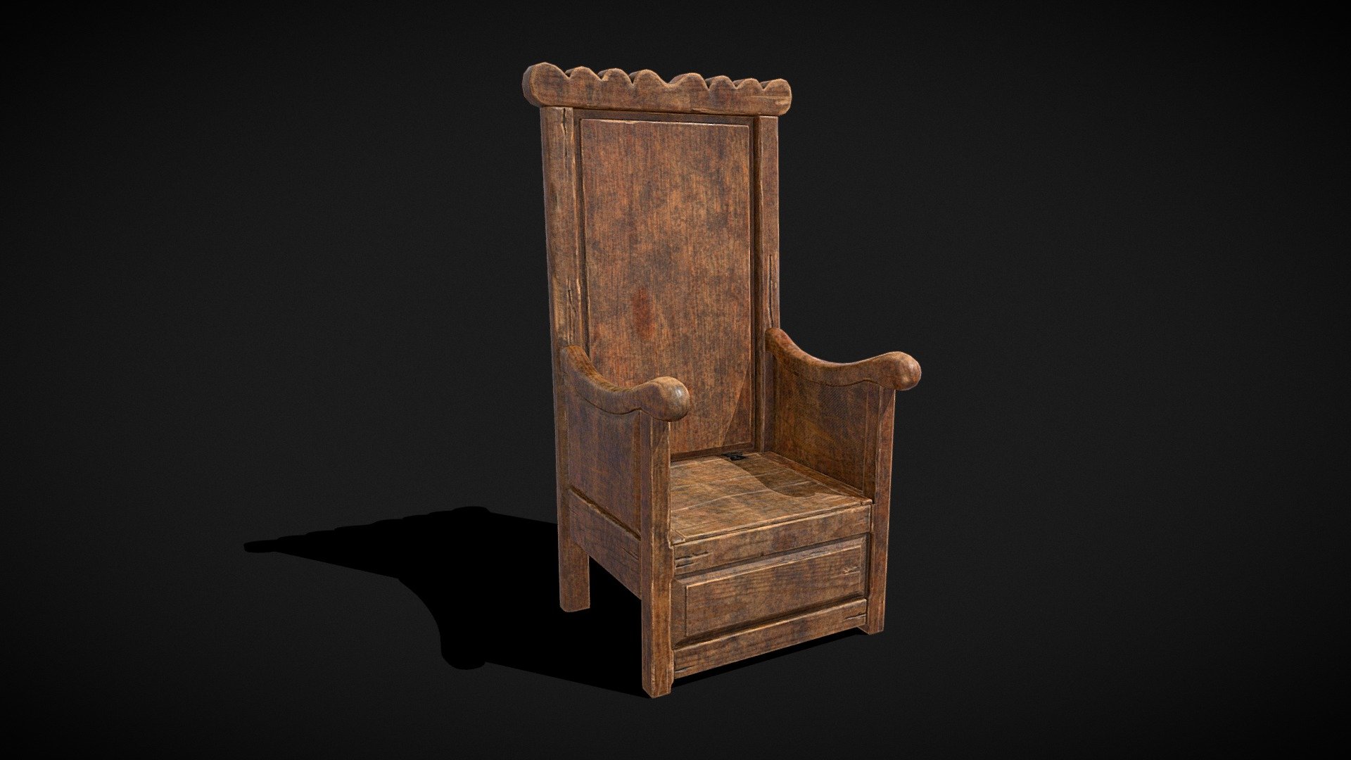 Medieval Oak Armchair 
VR / AR / Low-poly
PBR approved
Geometry Polygon mesh
Polygons 4,568
Vertices 4,319
Textures 4K PNG
Materials 1 - Medieval Oak Armchair - Buy Royalty Free 3D model by GetDeadEntertainment 3d model
