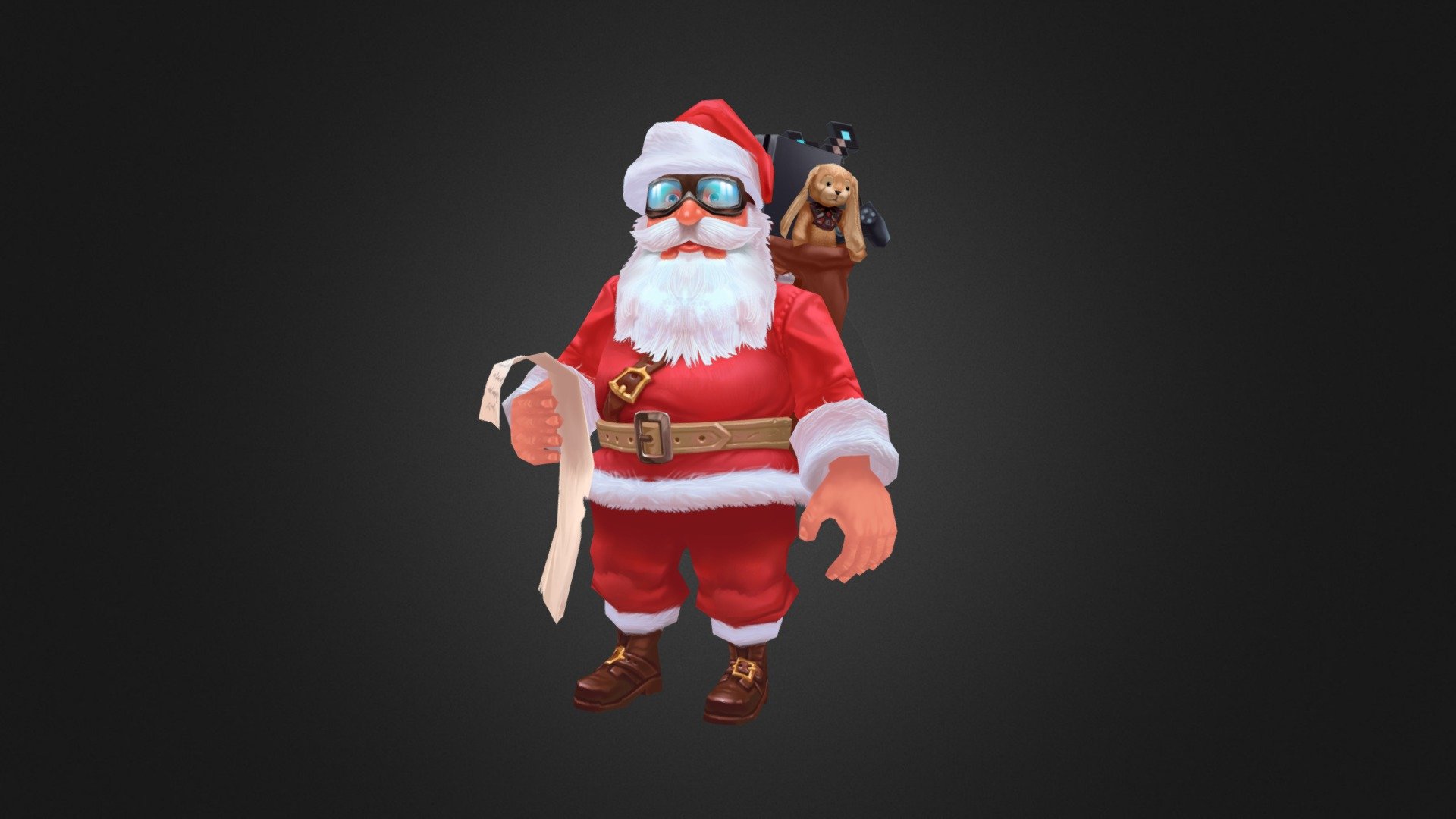 Here is our new work - “Santa”. It`s a low-poly model with hand-painted texture. Made for Guardians of Dreams game by MegaFun Entertainment. 
https://play.google.com/store/apps/details?id=com.dw.ru - Santa - 3D model by SunStrike Studios (@sunstrikestudios) 3d model