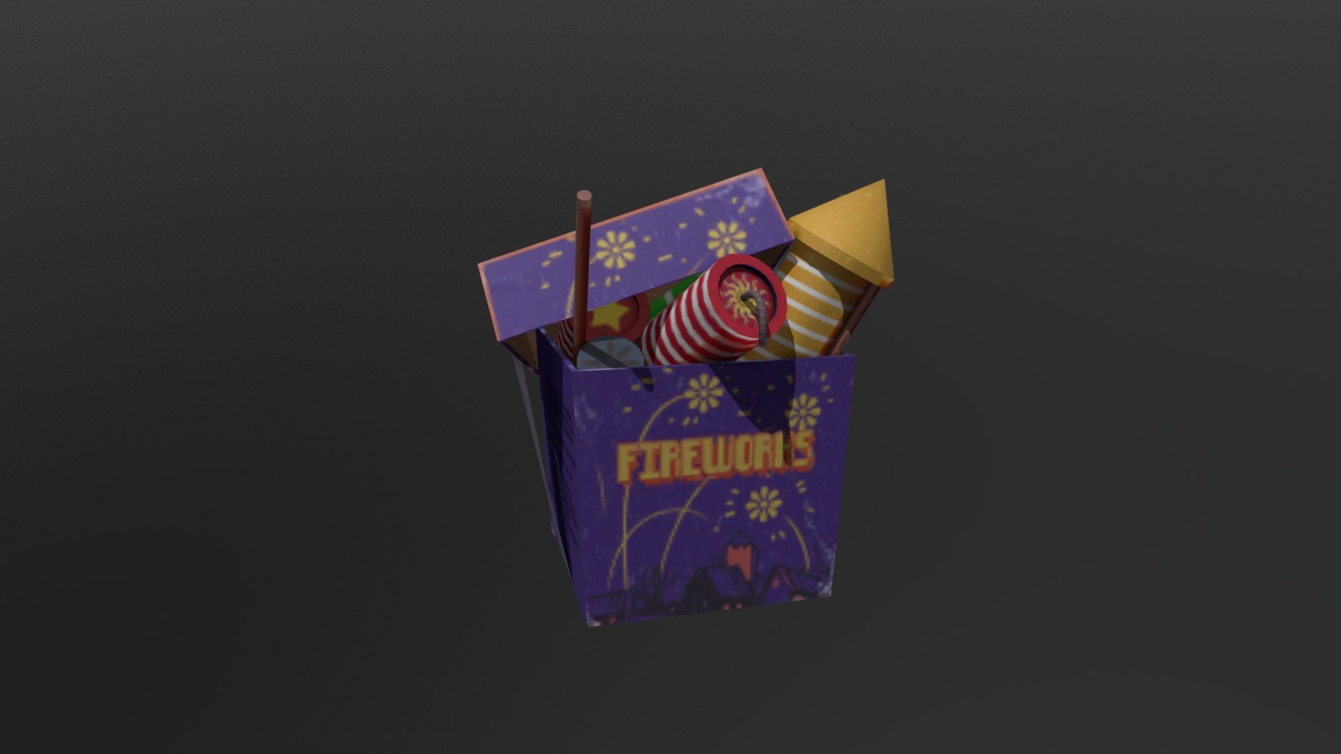 This model I unpacked from Hello Neighbor .pak files with textures. This model is low-poly, you can use it in your projects ;) - Hello Neighbor Fireworks - Download Free 3D model by Catsmen 3d model