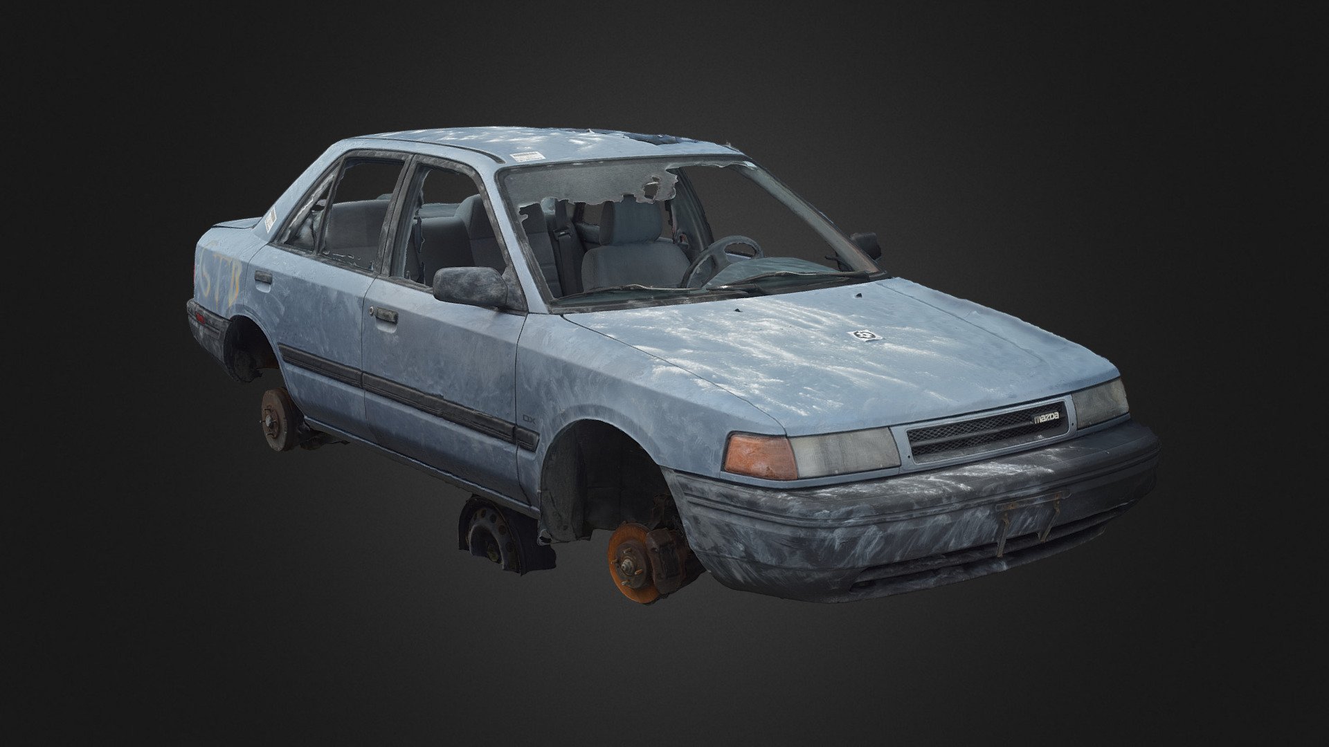 High-accuracy photoscan Intended for use as modeling reference.

Photos taken with my Nikon D3400 and polarizing filter

Created in RealityCapture from 1600 images - 1990-1992 Protegé [Scan] - 3D model by Rush_Freak 3d model