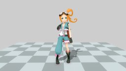 Pico Chan Animation Pack girl-model, picola, picochan