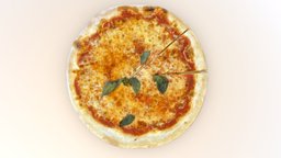 Pizza Margherita food, interactive, augmentedreality, cuisine, photorealistic, classic, vr, meal, ar, italian, 4k, virtualreality, fastfood, pizza, pasta, digitalart, foodie, margarita, arfood, photogrammetry, 3dmodel, italianfood, noai, arexperience