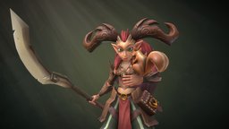 Stylized Faun dae, forest, faun, squirrel, helgeson, johannes, character, girl, pbr, female, stylized, fantasy, daesdc2020, daesdc2020character
