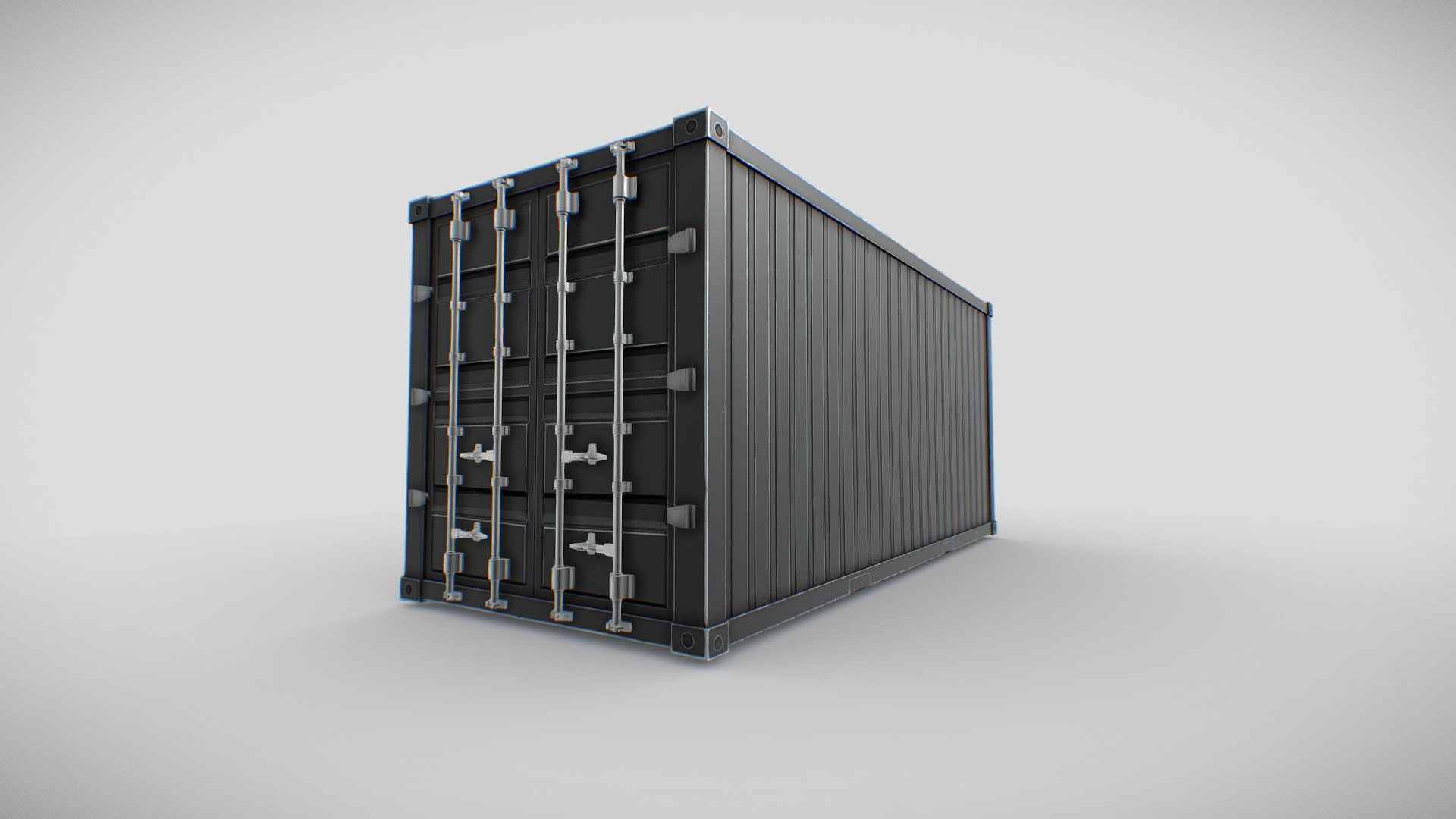 Shipping Container Low-Poly my version - Shipping Container Low-Poly my version - Buy Royalty Free 3D model by VRA (@architect47) 3d model