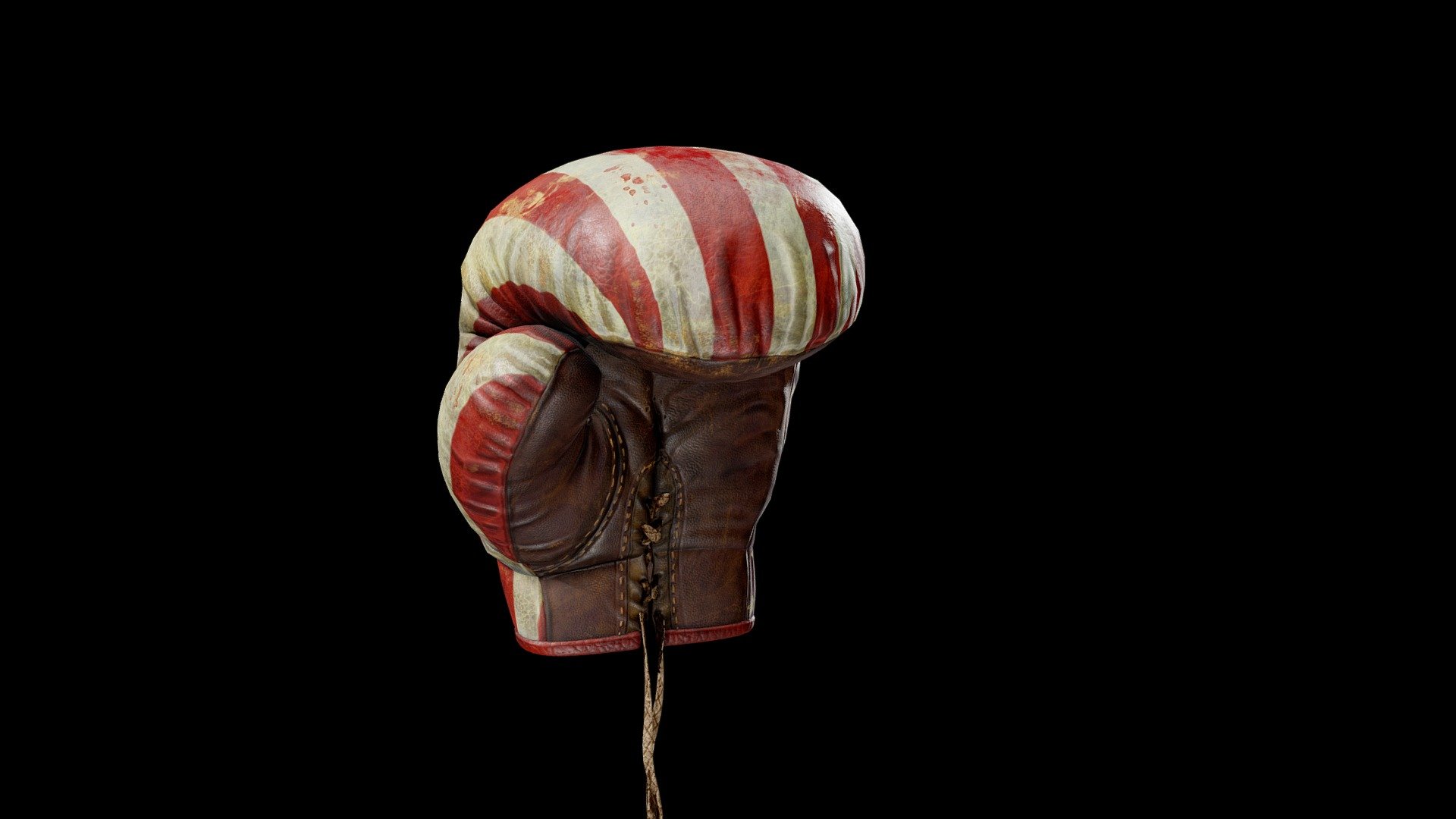 Boxing glove prop made gameready 3d model
