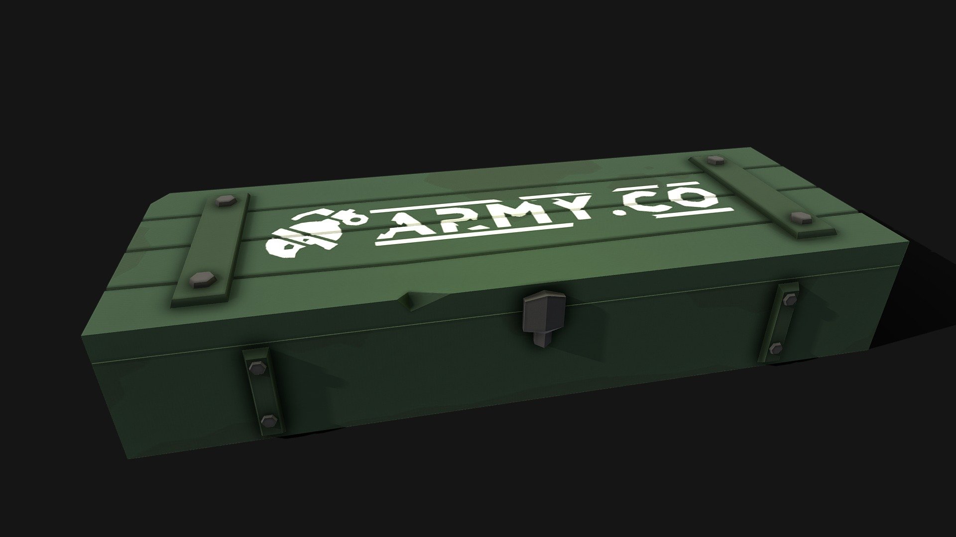 Low poly wooden crate - Weapon Crate (Low Poly) - 3D model by Likonisa (@eDU6tjT5IDwTntq) 3d model