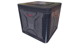 Sci-fi Container crate, games, assets, case, boxes, level, props, sci-fi