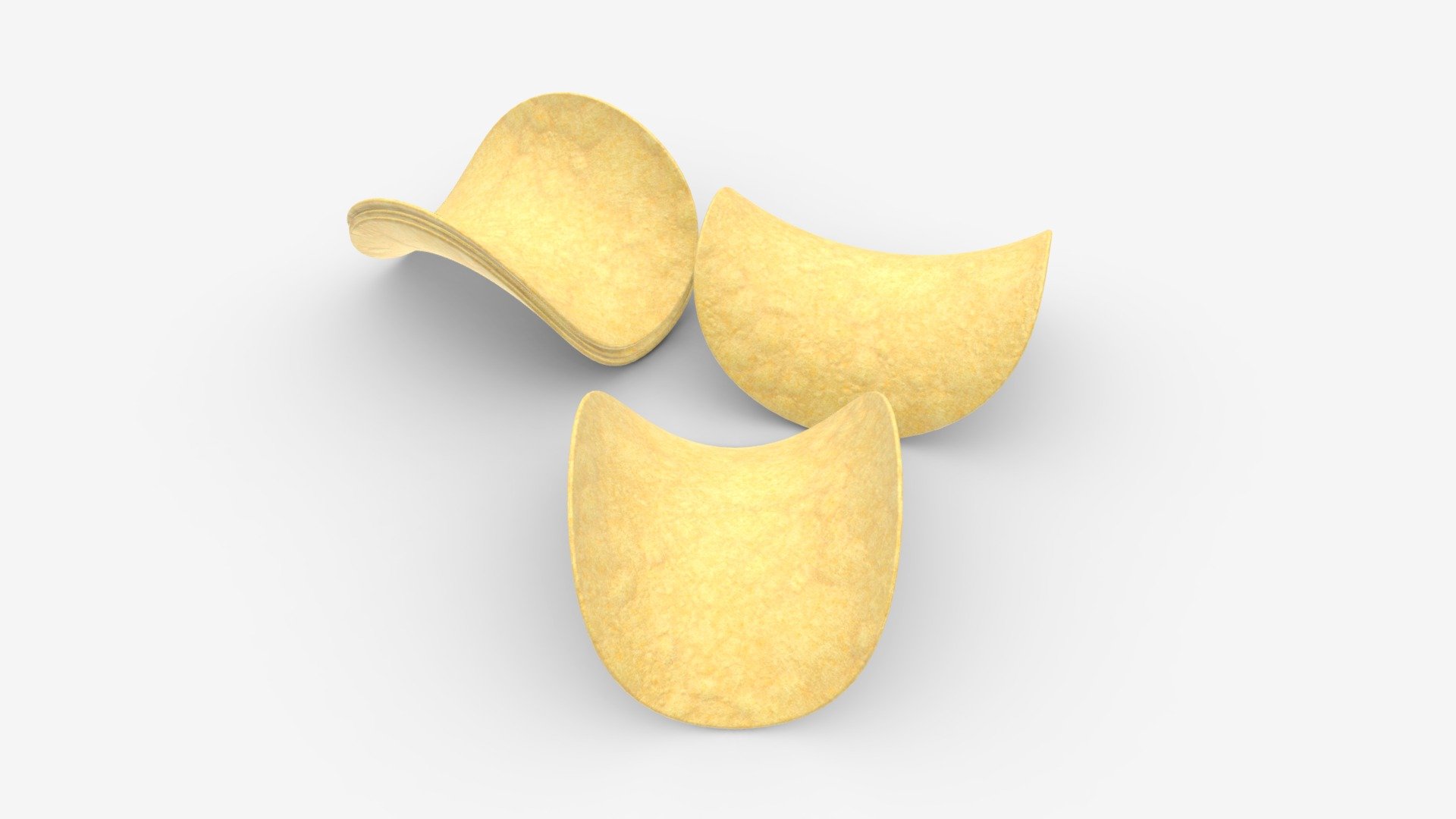Potato chips 01 - Buy Royalty Free 3D model by HQ3DMOD (@AivisAstics) 3d model
