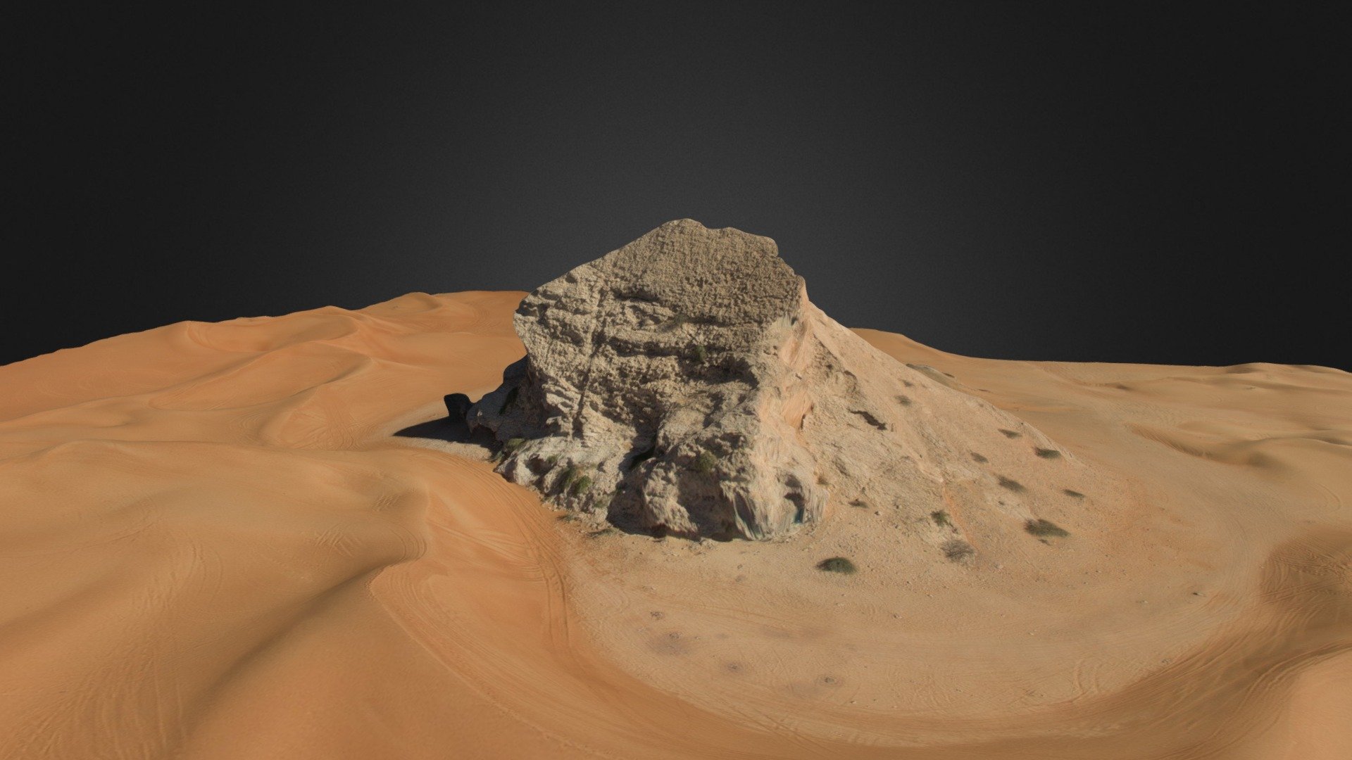 Genereated from drone. Located between Camel Rock and Fossil Rock close to Malaiha turn off from E102 - Nr. Fossil Rock in Dubai - Download Free 3D model by munnerley 3d model
