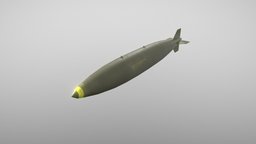 Game Ready Low Poly MK-84 bomber, bomb, american, aircraft, military-equipment, military, mk-84