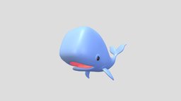 Character039 Whale fish, toon, cute, baby, toy, underwater, mascot, ocean, aquarium, whale, sperm, character, cartoon, animal, sea