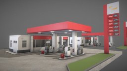Gas Station Type-1 (Remastered) gas, petrol, fuel, remastered, blender-3d, ilmenau, gas-station, benzin, vis-all-3d, 3dhaupt, software-service-john-gmbh, petrol-station, treibstoff, filling-station, gas-station-type-1, low-poly, noai