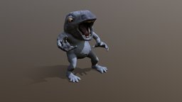 Frog Imp | Animated Fantasy Character goblin, demon, frog, unreal, ue4, low-poly-blender, unity, monster, animated, fantasy, rigged