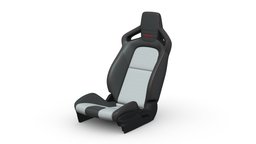 RECARO brand car seat Sports Model bucket, red, suv, pit, standard, materials, seat, sports, mod, silver, recaro, commercial, branded, highresolution, racing-car, pbr-game-ready, pbr-materials, vehicle, pbr, racing, car, sport, race, black, highpoly, racing-seat, bucket-seats