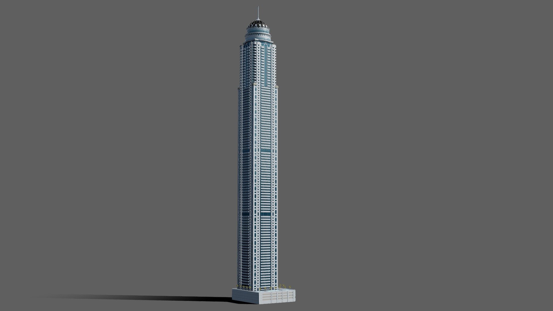 The Princess Tower - Dubai Marina - Buy Royalty Free 3D model by 1Quad (@1.Quad) 3d model