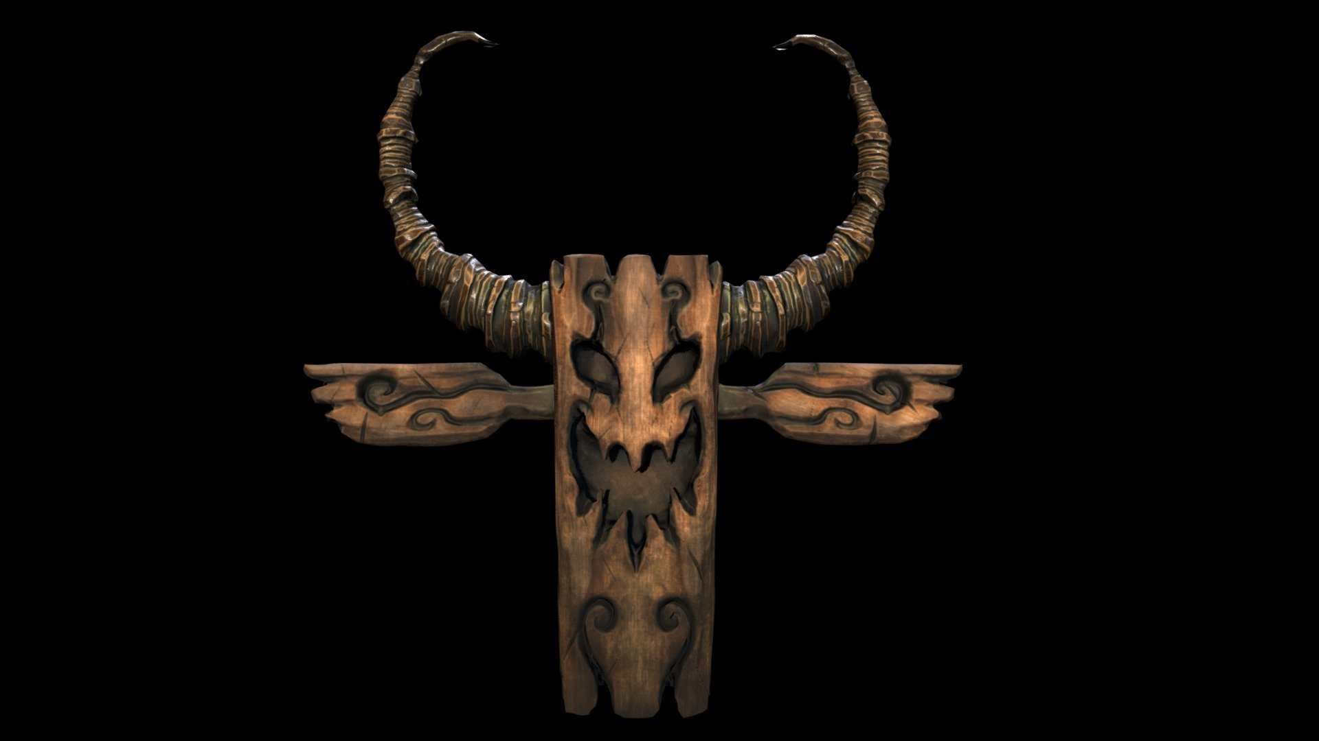 Inspired by shaman totems from w.o.w., especially some of the art depicting them in hearthstone.

Stylized but still pbr based texturing
2048x2048 textures - Jack O' Totem - Buy Royalty Free 3D model by shane.beucler 3d model