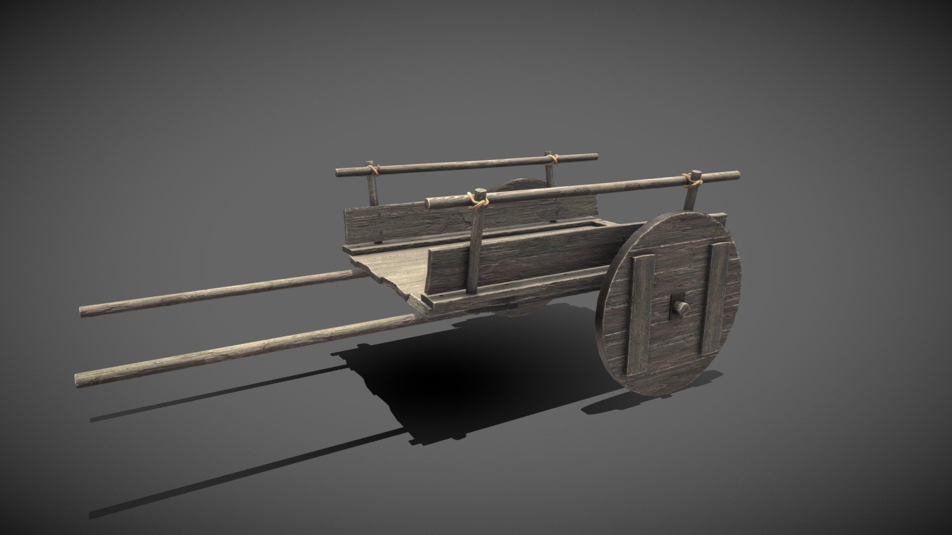 A small medival cart model for games and personal projects. It has one material with 2048x2048 PBR textures.

(Viewer settings above are just a preview and may vary drastically depending on your lightning and shading setup on the final application.) - Small Medival Cart - Buy Royalty Free 3D model by Dawes3d 3d model