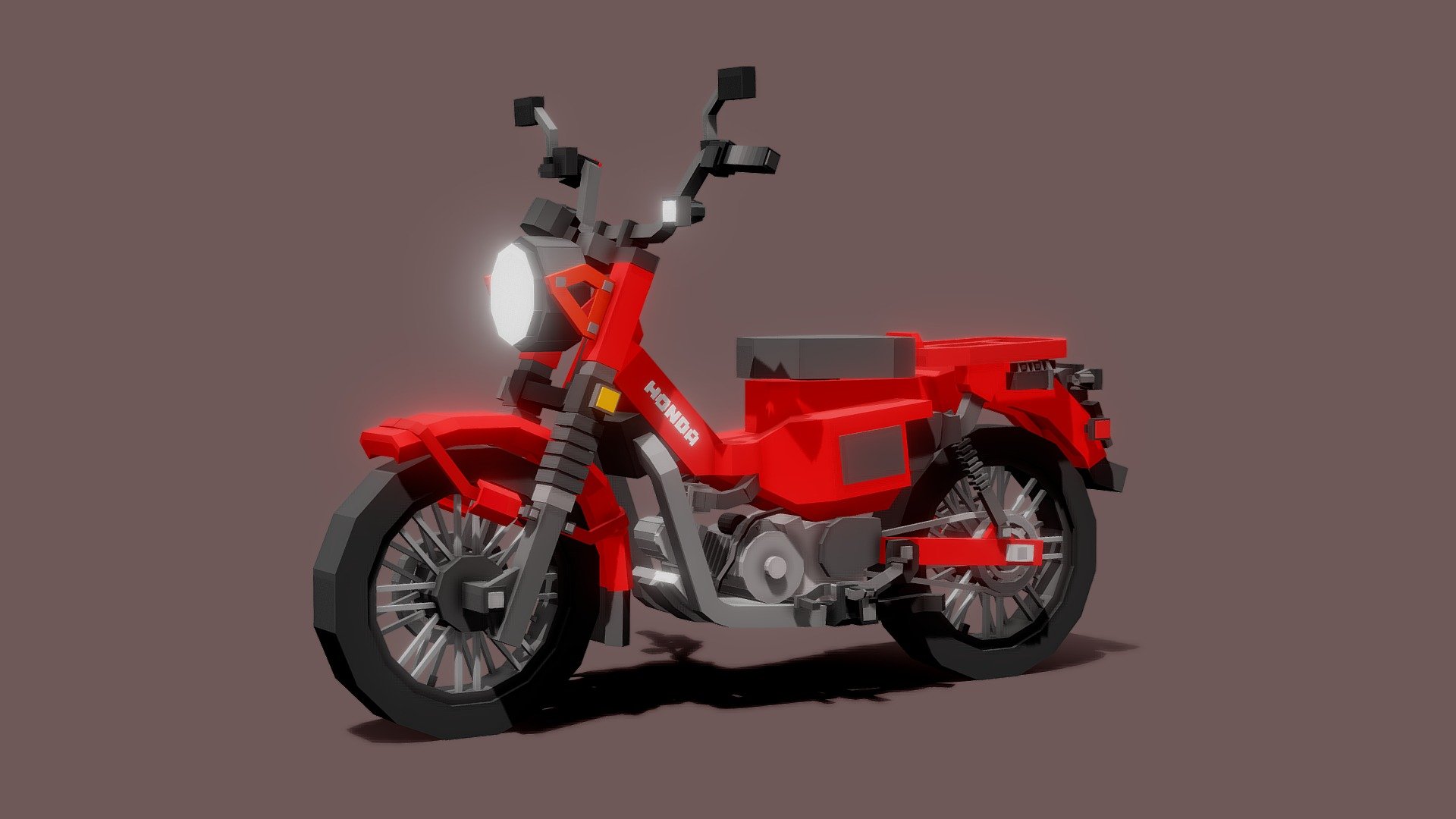 Honda CT125 Hunter Cub (Minecraft) - 3D model by SpiicyMiata_ 3d model
