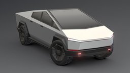 Tesla Cybertruck Low-poly 3D police, truck, vehicles, tesla, taxi, models, cars-vehicles, low-poly, 3d, vehicle, low, poly, car, 2022, cybertruck, tesla-cybertruck