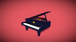 Simple Stylized Piano music, furniture, basicmodel, low-poly-model, simple3dmodel, musical-instrument, furnituredesign, low-poly-blender, simple-lowpoly, stylizedmodel, basic-model, low-poly, blender, lowpoly, piano, free, stylized, simple, basic, piano-keys, low-poly-piano